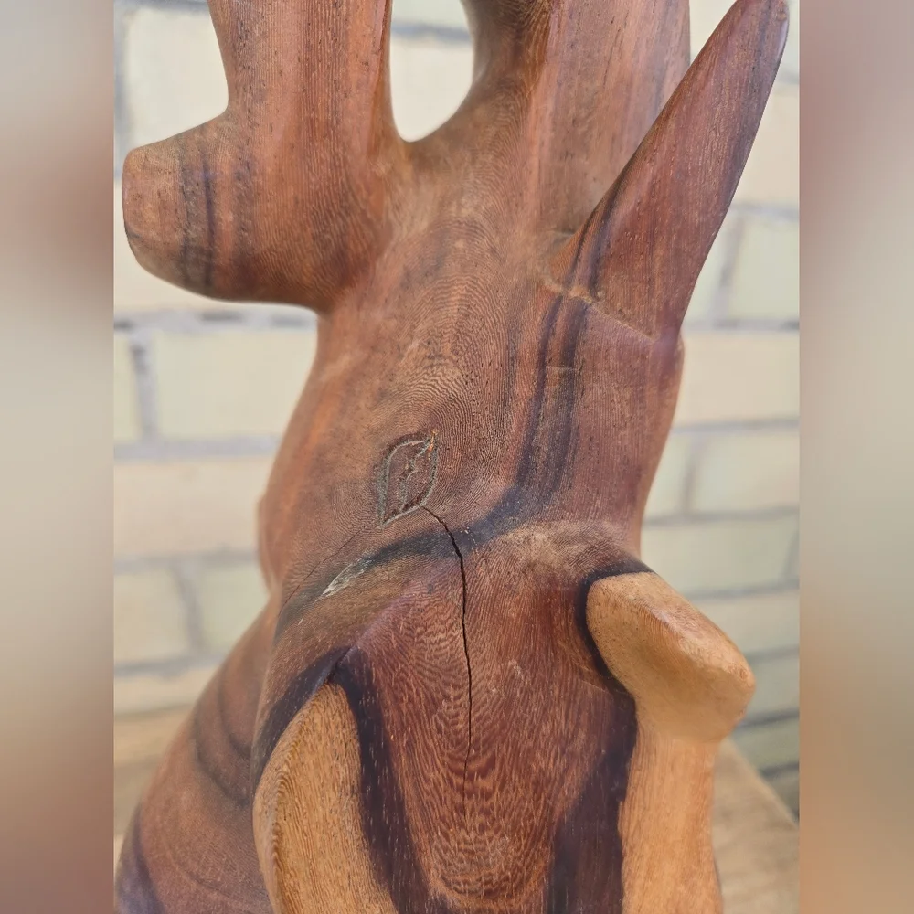 Hand Carved Elephant Statue - Picture 4 of 10